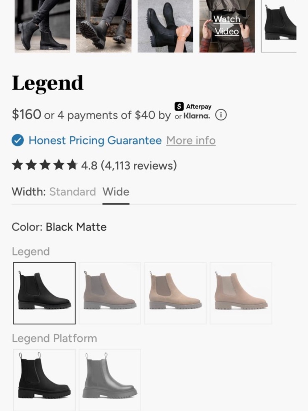 Thursday Legend Black Matte Boots- Women's 8.5Wide - GUC! - Picture 2 of 7